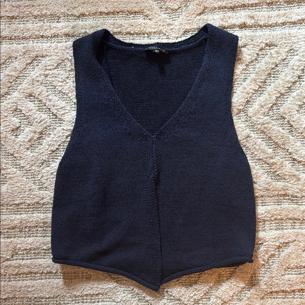 Dynamite Blue Knit Top